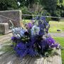 Purple Tones Flower Bouquet Bespoke Hand Tied, thumbnail 1 of 4