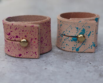 Hand Painted Leather Napkin Rings, 5 of 7