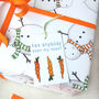 Christmas Snowman Wrapping Paper, thumbnail 4 of 8