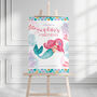 Mermaid Birthday Party Welcome Sign, thumbnail 1 of 3