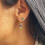Betty Signature Hoop Gemstone Earring, thumbnail 1 of 4