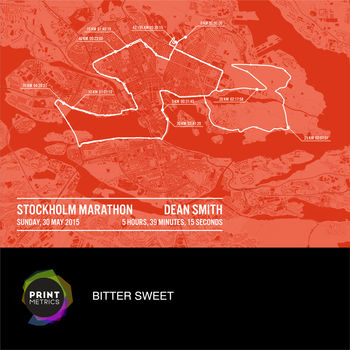 Personalised Stockholm Marathon Poster, 2 of 11