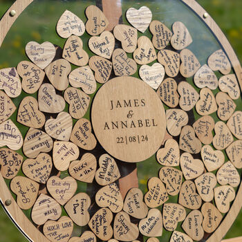 Personalised Transparent Wedding Guest Book, 6 of 11