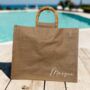 Personalised Square Jute Tote Bag, thumbnail 1 of 5
