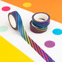 Colourful Stripe Washi Tape, thumbnail 1 of 2