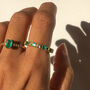 Green Onyx And Topaz Stacking Ring, thumbnail 1 of 3