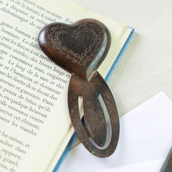 Iron Anniversary Love Heart Bookmark Clip, 2 of 6