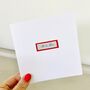 Mr And Mrs Wedding Card ~ Handmade, thumbnail 1 of 2