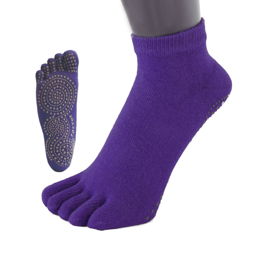 Yoga And Pilates Anti Slip Sole Trainer Toe Socks By TOETOE
