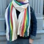 Rainbow Soft Snuggly Blanket Scarf, thumbnail 7 of 9