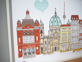 Berlin Personalised Cityscape Print, 4 of 5