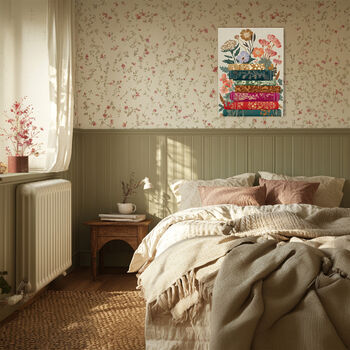 Botanical Book Stack Art Print, 4 of 4