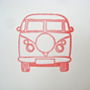 Set Of Five Campervan Gift Tags, thumbnail 4 of 5