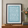 Personalised Favourite Lyrics Poster, thumbnail 1 of 12