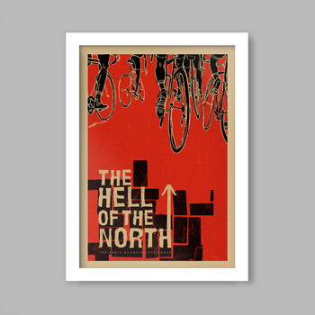 The Hell Of The North Cycling Poster Print, 4 of 4