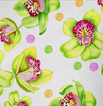 Flower Floral Wrapping Paper Roll Or Folded, 3 of 3
