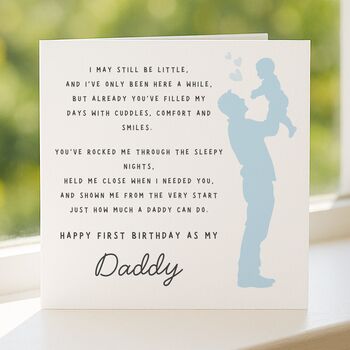 First Birthday As My Daddy Card, 4 of 7