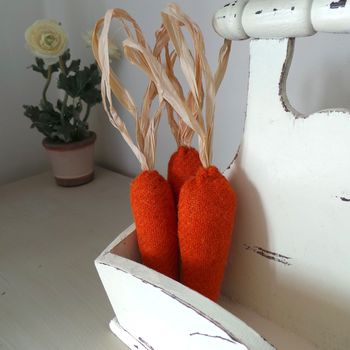 Harris Tweed Wool Fabric Carrots, 8 of 8