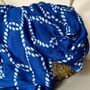 Rope And Anchor Print Scarf In Navy Blue, thumbnail 3 of 4