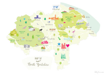 Personalised North Yorkshire Map: Add Favourite Places, 3 of 4