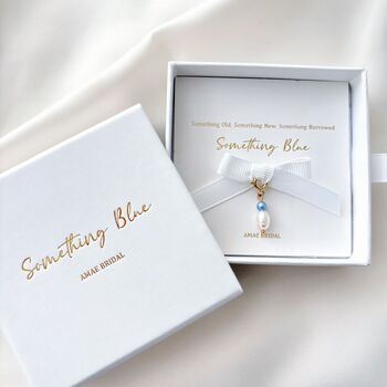 Something Blue Charm For The Bride On Her Wedding Day, 2 of 2
