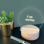 Personalised 'I Am Worthy' Mini Desk Lamp, thumbnail 1 of 3