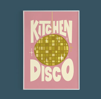 Kitchen Disco Typography Print, 7 of 8