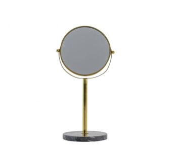 Black Marble And Gold Tall Stand Vanity Mirror, 3 of 3