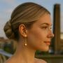 Classic Ball Two Way Silver Drop Earring Jacket, thumbnail 3 of 10