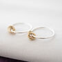 9ct Gold And Silver 30th Birthday Hoop Earrings, thumbnail 1 of 10