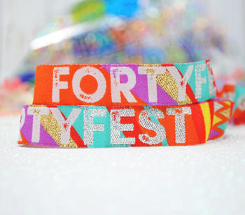 40 Fest 40th Birthday Party Festival Wristbands, 10 of 12