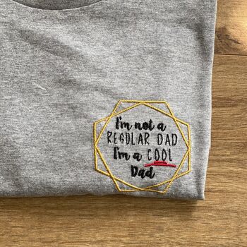 Cool Dad Embroidered T Shirt, 2 of 2
