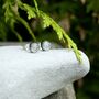 Small Pink Fused Glass Sterling Silver Stud Earrings, thumbnail 4 of 12