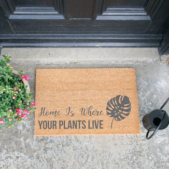 Home Is Where Your Plants Live Print Doormat, 3 of 4