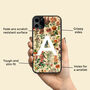 Vintage Botanical Flowers iPhone Case Personalised For iPhone 16 15 14 13 12 Se Pro Max, thumbnail 2 of 5