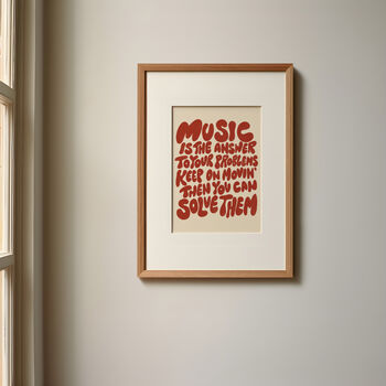 Music Is The Answer Print, 8 of 8