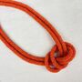 Fair Trade Handmade Glass Bead Knot Tube Necklace 55cm, thumbnail 10 of 12