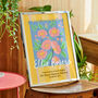Personalised 'Blooming Brilliant' Print 2025 Graduation Gift For Her, thumbnail 1 of 8
