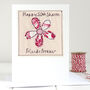 Personalised Flower 50th Birthday Card For Her, thumbnail 1 of 11