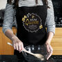 Personalised Queen Bee Black Apron, thumbnail 1 of 3