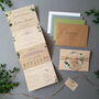 Kraft Eucalyptus Wreath Wedding Invitations Sample, thumbnail 2 of 9