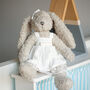 White Lace Bunny Soft Toy For Baby And Toddler, thumbnail 7 of 9