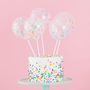 Mini Cake Topper Pastel Confetti Balloons Kit, thumbnail 1 of 3