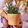 Birth Flower Personalised Flower Pot Birthday Gift, thumbnail 7 of 8