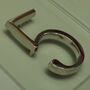 Premium Floating Plain House Numbers In Nickel Finish, thumbnail 11 of 12