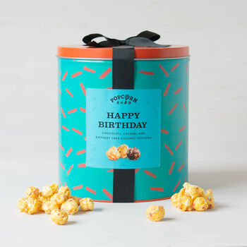 Happy Birthday Popcorn Gift Tin, 2 of 4