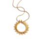 Sun Charm Pendant Necklace 18k Gold Plated Pvd Tarnish Free, thumbnail 5 of 5