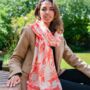 Lobsters Print Scarf In Personalised Gift Box, thumbnail 2 of 4