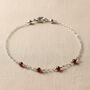 Ruby Birthstone Bracelet – Delicate Gold 40th Birthday Gift For Her, thumbnail 6 of 10