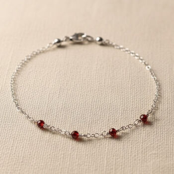 Ruby Birthstone Bracelet – Delicate Gold 40th Birthday Gift For Her, 6 of 10
